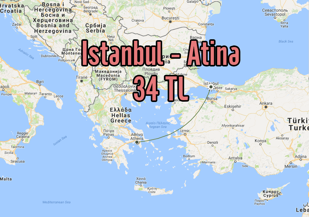 34 TL'ye Atina Uçak Bileti Alalım **BİTTİ**