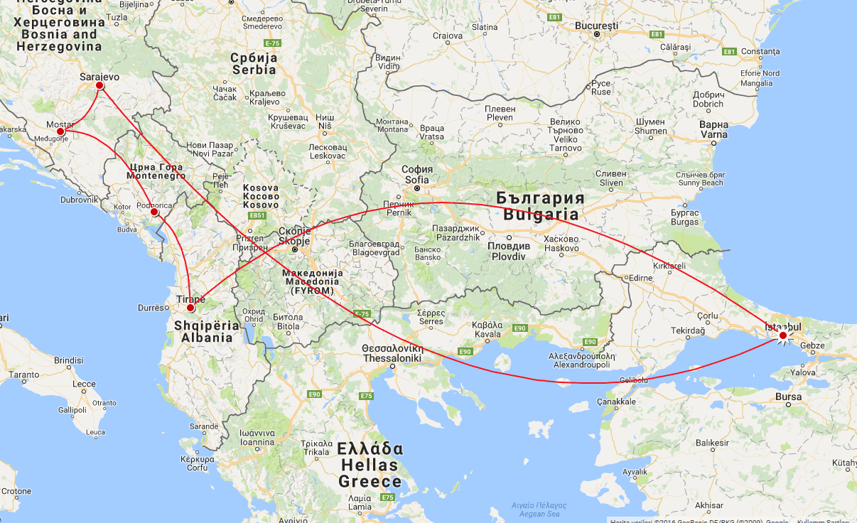 Vizesiz Balkanlar Rotası (Aralık 2016)