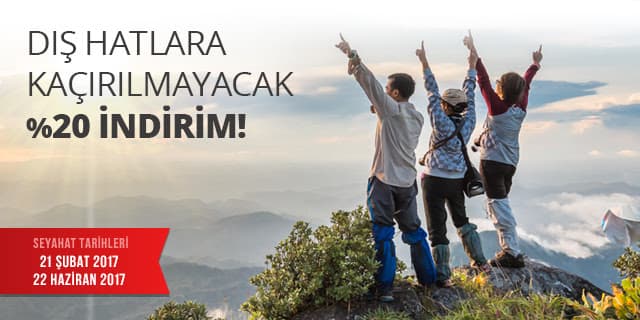 Pegasus Dış Hat Yüzde 20 İndirim