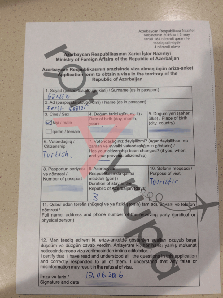 Azerbaycan Vizesi
