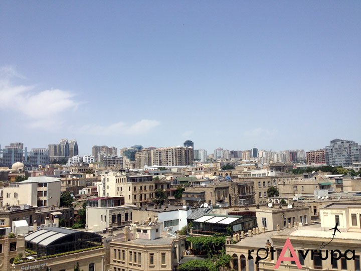 Bakü Kız Kalesi'nin Tepesinden Görünüm