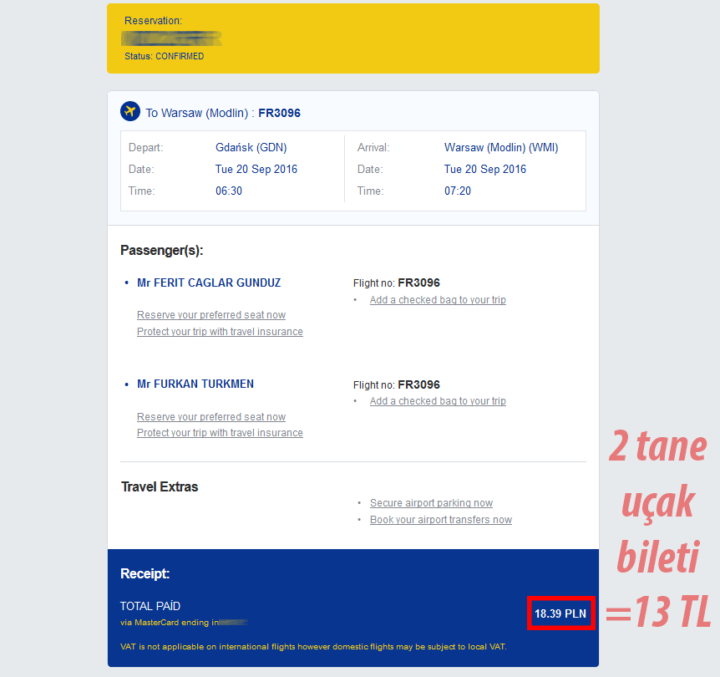 ryanair uçak bileti