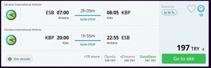 Kiev Ucuz Uçak Bileti