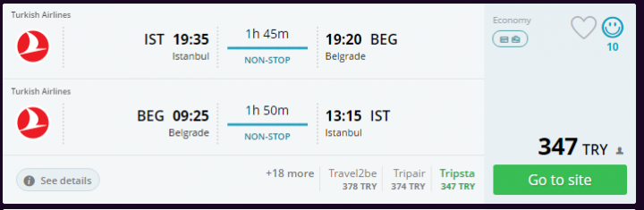 Belgrad Ucuz Uçak Bileti