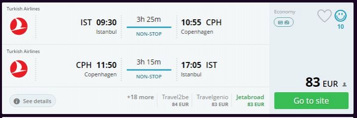 Kopenhag Ucuz Uçak Bileti