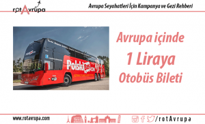 Avrupa içinde 1 Liraya Otobüs Bileti