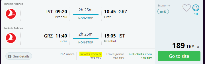 THY ile Graz'a Ucuz Bilet