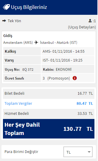 Amsterdam-İstanbul Ucuz Uçak Bileti