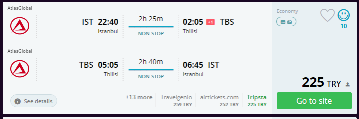 Tiflis Ucuz Uçak Bileti