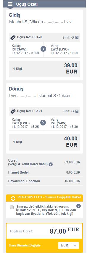 Lviv Uçak bileti