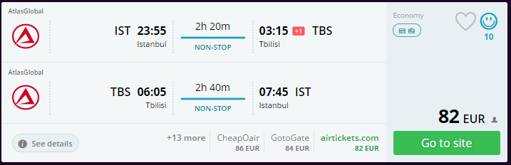 Tiflis uçak bileti